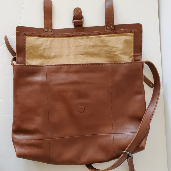 💥SOLD💥Lucky Brand Dempsey Leather Messenger Bag - Picture 7 of 15